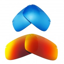 New Walleva Fire Red + Ice Blue Polarized Replacement Lenses For Maui Jim Kanaha Sunglasses